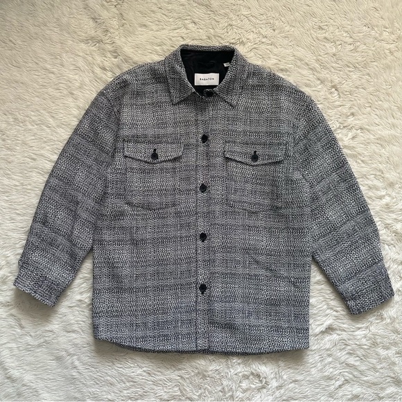 Aritzia Babaton Shacket Joan Shirt Jacket Oversized Textured Tweed Sz 2 NWOT - Picture 2 of 12